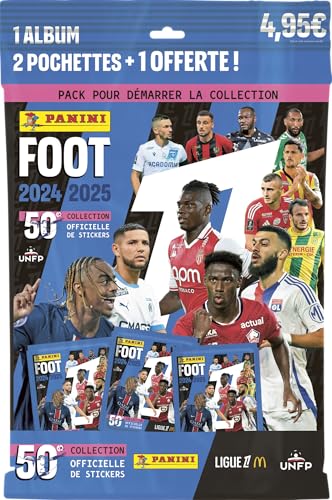 Panini 004842SPFGD Foot 2024-2025 Ligue 1 McDonald's Album + 2 Taschen + 1 gratis von Panini