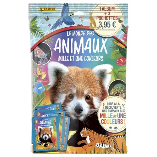 Panini 004904SPCFGD ANIMAUX 2025 Album + 3 Taschen von Panini