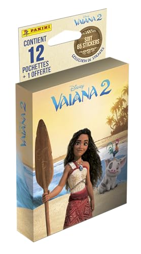 Panini 005027KBF13 Vaiana 2 Blister mit 12 Hüllen + 1 gratis von Panini