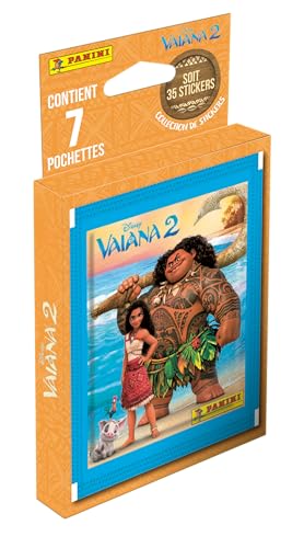 Panini 005027KBF7 Vaiana 2 Blister mit 7 Hüllen von Panini