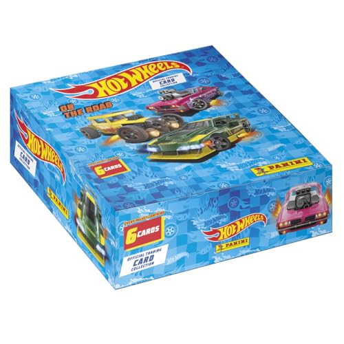 Panini Hot Wheels Trading Cards Box mit 24 Hüllen + 1 Karte Limited Edition von Panini