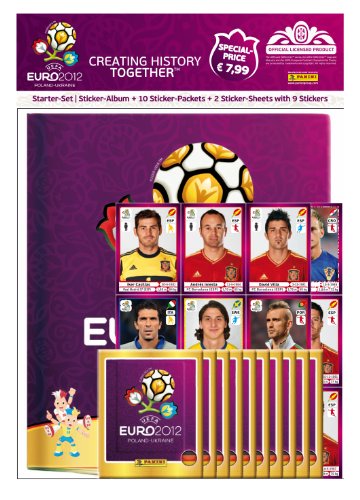 Panini PN80799 - UEFA EM 2012 Sticker Startset von Panini