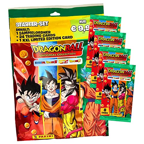 Panini Dragon Ball Karten Serie 2 - Universal Collection Trading Cards - Sammelkarten - 1 Starter + 4 Booster von Panini