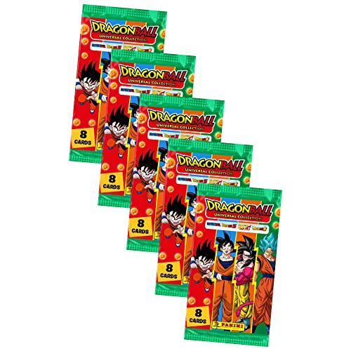 Panini Dragon Ball Karten Serie 2 - Universal Collection Trading Cards - Sammelkarten - 5 Booster von Panini