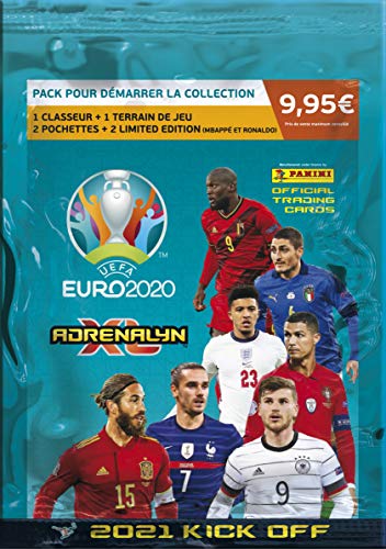 Panini European Soccer International Sterne UEFA Euro 2020 Kick-Off Adrenalyn XL Starter Pack, Buchstabenmuster, Schwarz von Panini