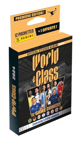 Panini FIFA World Class 2024 Sticker, Blisterverpackung, 12 Hüllen + 1 gratis 005014KBF13 von Panini