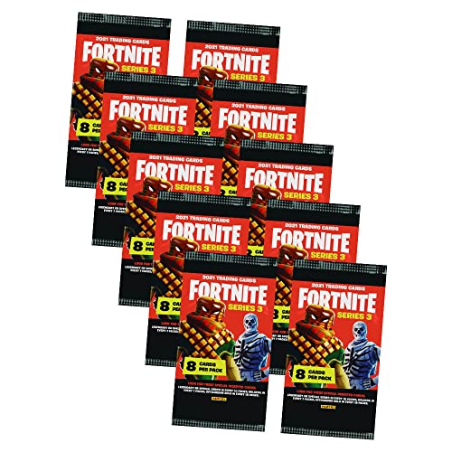 Panini Fortnite Karten Serie 3 Trading Cards - Sammelkarten (10 Booster/Tüten) von Panini