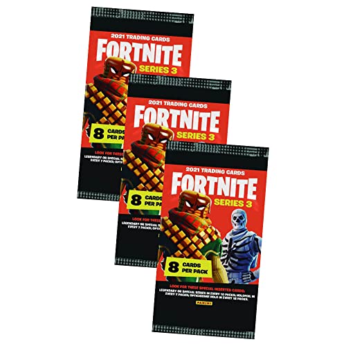 Panini Fortnite Karten Serie 3 Trading Cards - Sammelkarten (3 Booster) von Panini