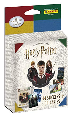 Panini 2532-020 Harry Potter Magie der Filme 11 Hüllen, Buchstabenmuster, Schwarz von Panini