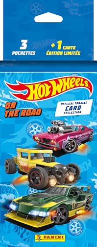 Panini Hot Wheels Trading Cards Blister 3 Hüllen + 1 Karte Limited Edition, 005146KBF3 von Panini