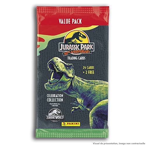 Panini Jurassic Movie 3 Trading Cards zum 30. Geburtstag, Fat Pack, 24 Karten + 2 gratis 004634B26FPF von Panini
