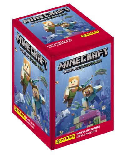 Panini Minecraft Aufkleber-Kollektion, 50 Stück Panini Minecraft Aufkleber-Kollektion, 50 Stück von Panini