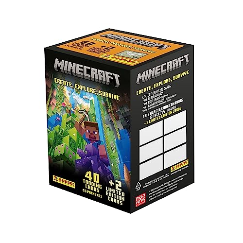 Panini Minecraft Create Explore Survive Blaster Pack, Schwarz von Panini