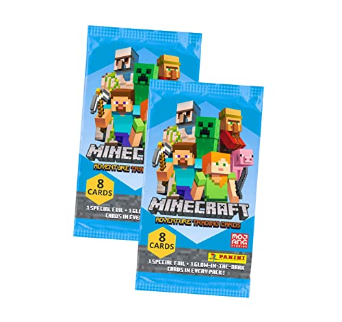 Panini Minecraft Trading Cards - Sammelkarten Adventure Serie 1 - Karten Auswahl (2 Booster) von Panini