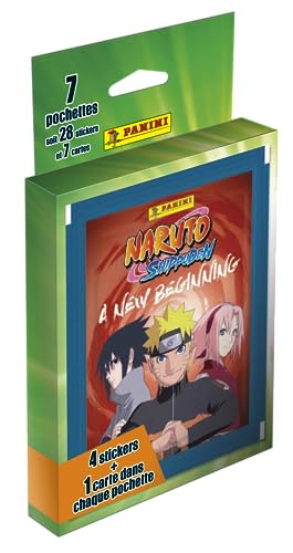 Panini Naruto Shippuden 2-Un Nouveau Start Blister 7 Hüllen, 004628KBF7 von Panini