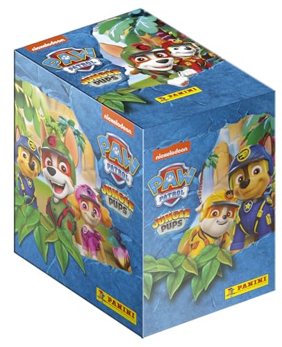 Panini Paw Patrol 004850BOX36F Mission Jungle Box mit 36 Hüllen von Panini