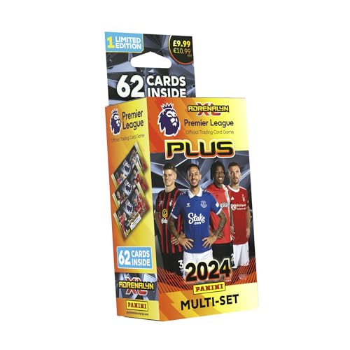 Panini Premier League 2024 Adrenalyn XL PLUS Fußball Multiset, Buchstabenmuster, gemischt von Panini