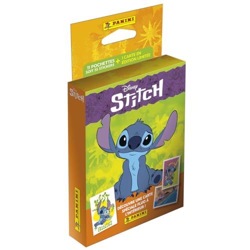 Panini Stitch Blister 11 Hüllen + 1 Karte Limited Edition, 004887KBF11, Schwarz von Panini