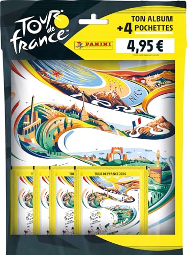 Panini Tour de France 2024 Album + 4 Hüllen, 004870SPCFGD von Panini