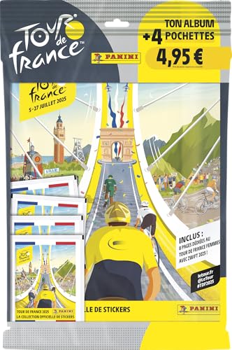 Panini Tour de France 2025 Album + 4 Hüllen, Gelb Panini Tour de France 2025 Album + 4 Hüllen, Gelb von Panini