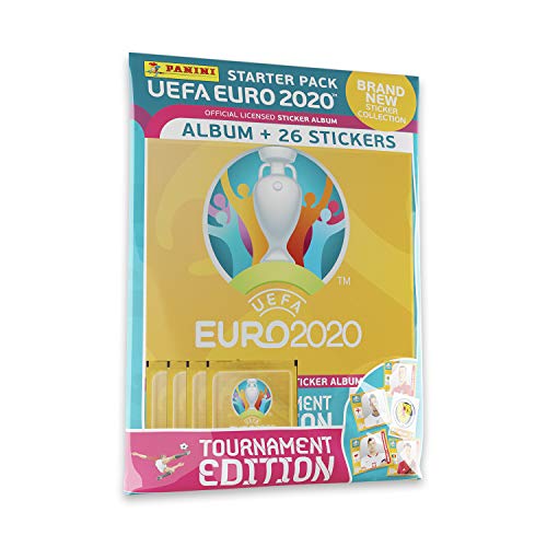 Panini European Soccer International Fußball UEFA Euro 2020 Sticker Collection Starter Pack, Buchstabenmuster, Mehrfarbig von Panini