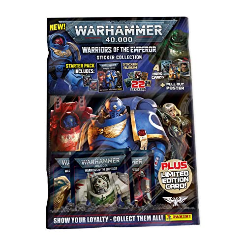 Panini Warhammer Warriors of The Emperor Sticker Collection Starter Pack von Panini