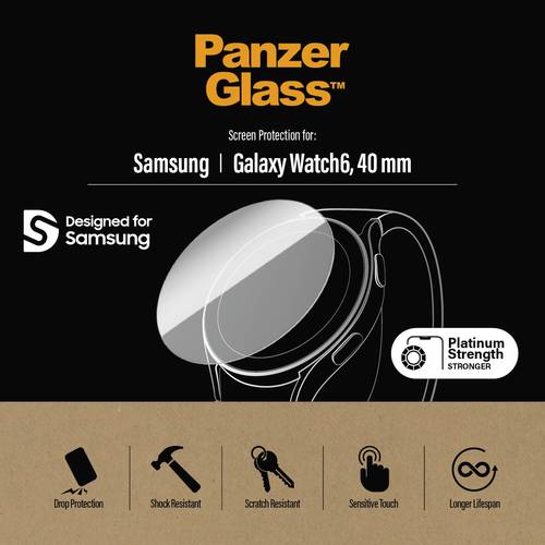 PanzerGlass Galaxy Watch6 (Bluetooth + LTE), Galaxy Watch6 (Bluetooth) Displayschutzglas 40mm von PanzerGlass