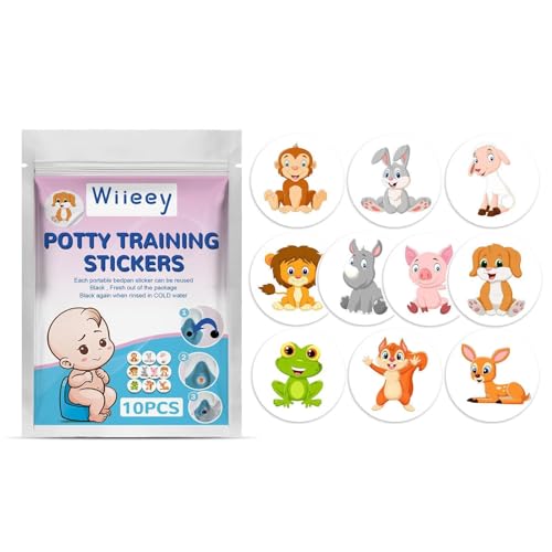 Paodduk 40pcs Töpfchentraining Aufkleber Töpfchen Ziel Aufkleber Töpfchentraining Toilettensitz Aufkleber Cartoon Toilette Ziel Aufkleber Pee Aufkleber für Jungen Mädchen von Paodduk