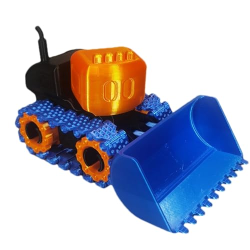 Paodduk Bulldozer-Konstruktionsspielzeug, 3D-gedrucktes Bulldozer-Spielzeug | 3D-gedrucktes Spielzeugornament für Kinder, beweglicher Bulldozer - Erwachsene Sammlerstücke Radlader-Spielzeug für alle von Paodduk