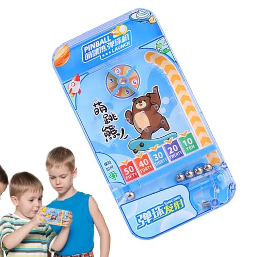 Paodduk Flipper-Spiele für Kinder, Flipper-Spiel - Aufregendes Hand-Auswurfspielzeug - Katapultspiel, doppelseitiger Flipper-Spaß im Taschenformat mit Cartoon-Tiermotiven für Kinder und Mädchen von Paodduk