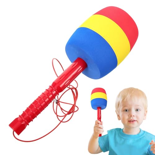 Paodduk Hammer- und Nägelspiel, Schwammspielkonsole,Weicher Schwamm, dreifarbiger Schlaghammer | Multifunktionales interaktives Zappelspielzeug, Entspannungszubehör für Kinder, Mädchen, Kinder von Paodduk