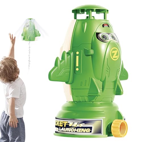 Paodduk Sprinklerspielzeug für Kinder, Wassersprinkler für Kinder | Wasserraketen-Spaß im Freien - Sommerspielzeug mit Wasserraketen, rotierendes Weltraumraketen-Design für Jungen und Mädchen von Paodduk