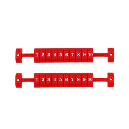 2 Stück Tischfußball Zähler Tisch Fußball Anzeigetafel Spiel Fußball Maschine Zubehör für Standardtische Teile Ersatz Rot von Paowsietiviity