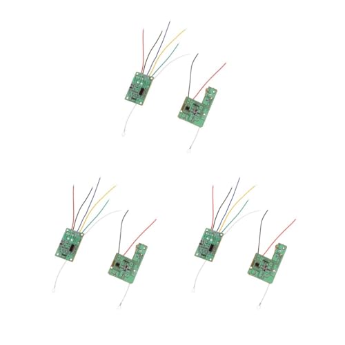 Paowsietiviity 3 Set 27 MHz 4-Kanal Fernbedienungs-Empfänger-Senderplatine mit Antenne von Paowsietiviity