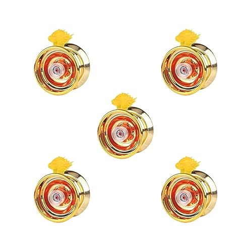 Paowsietiviity 5 Set Professional Yoyo Saiten Zubehör Basic Trick für Kinder Erwachsene Gold, 5,7 x 5,7 x 4,1 cm Paowsietiviity 5 Set Professional Yoyo Saiten Zubehör Basic Trick für Kinder Erwachsene Gold, 5,7 x 5,7 x 4,1 cm von Paowsietiviity