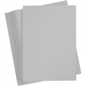 Karton, farbig, Grau, A4, 210x297 mm, 180 g, 100 Bl./ 1 Pck von Paper Concept