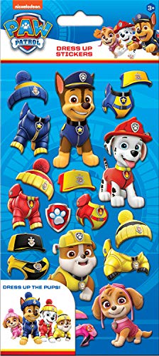 Paper Projects 01.70.34.007 Paw Patrol Chunky Foam Dress Up Aufkleber, blau von Paper Projects