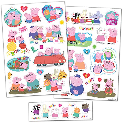 Peppa Pig Vinyl Aufkleber, Kinderspielzeug und Haushaltsgegenstände, transparente Ränder von Paper Projects