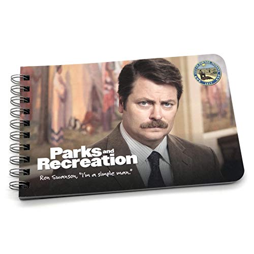 Papersalt Zitatbuch I'm a Simple Man von Ron Swanson – Merchandise von Parks and Recreation Television Series – Wird als Geschenkbuch für Geburtstage und Erntedankfest verwendet, 8,5 x 11 Zoll von Papersalt