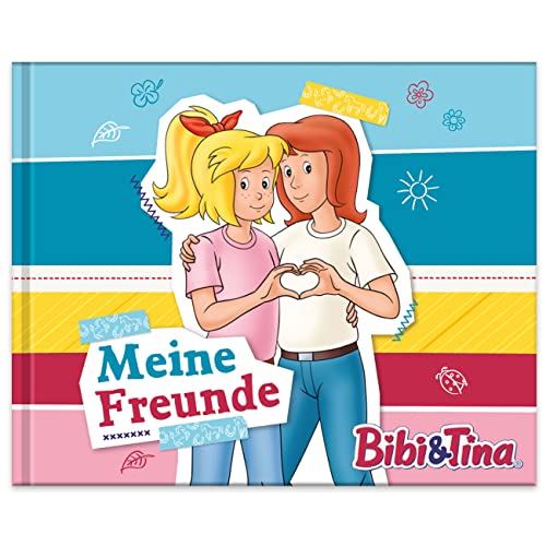 Papierdrachen Hochwertiges Freundebuch für Kinder - Bibi & Tina - Poesiealbum für alle kleinen Pferdefreunde - für 27 Freunde - buntes kindgerechtes Design von Papierdrachen