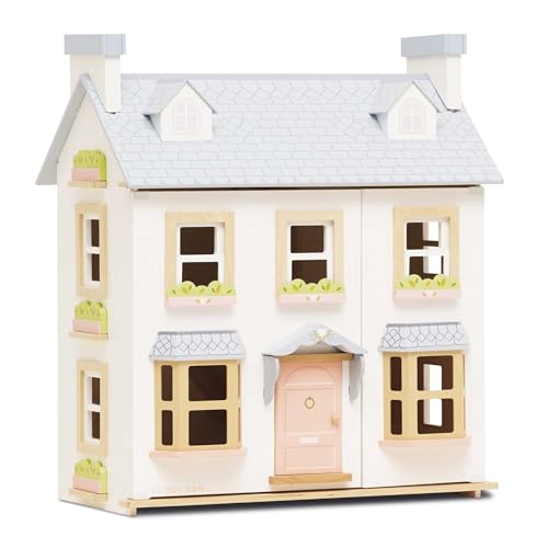 Le Toy Van – Mayberry Manor großes Puppenhaus aus Holz | Puppenhaus-Spielset aus Holz mit 3 Etagen für Mädchen & Jungen – Geeignet für Kinder ab 3 Jahren von Le Toy Van