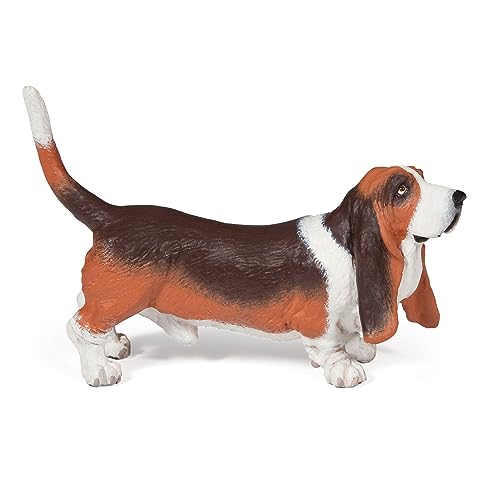 PAPO 54012 Haustiere Dog, Basset Hound Figur, Mehrfarben von Papo