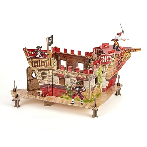 PAPO 80403 Set Piratenfestung Piraten UND KORSAREN Box, Mehrfarben von Papo