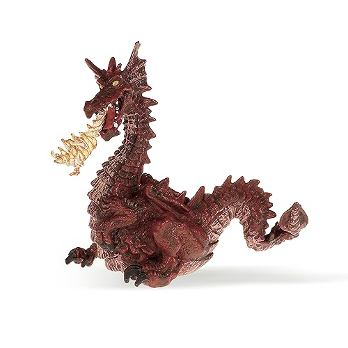 Papo 39016 - Feuerspeiender Drache, Spielfigur, rot von Papo