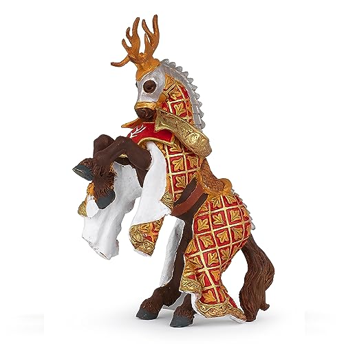 Papo 39912 - Pferd des Waffenmeisters Hirsch, Spielfigur Mehrfarben von Papo