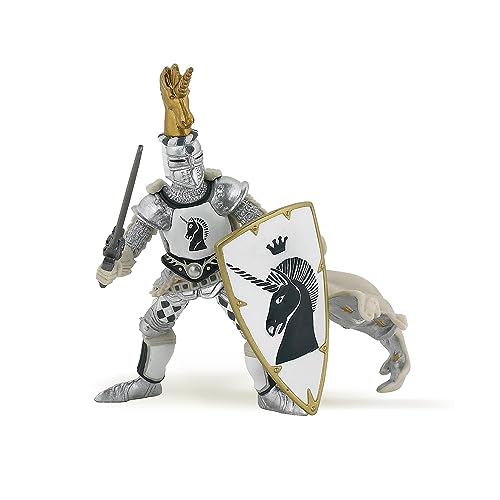 Papo 39915 The Medieval ERA Tiere, Maître des Armes cimier Licorne Figur, Mehrfarbig von Papo