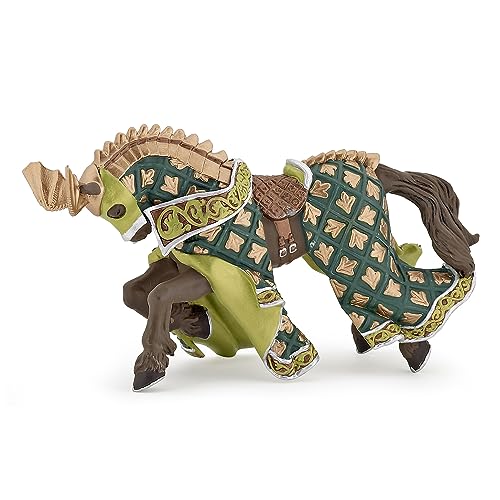 Papo 39923 Pferd des Waffenmeisters Drache Mittelalter - Fantasy Figur, Mehrfarben von Papo