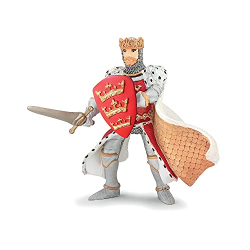 Papo - Figurine - ROI Arthur Rouge, Mittelalterlicher Ritter, Kinderspielzeug ab 3 Jahren - Eintauchen in das Zeitalter der Legenden und des fantastischen Rittertums von Papo