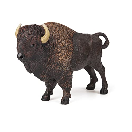 Papo 50119 WILD Animal Kingdom Tiere Amerikanischer Bison, Spiel von Papo