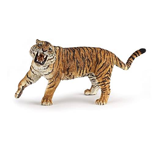 Papo -Handbemalt - Figuren -Wildtiere Der Welt-Brüllender Tiger-50182-Sammelbar-Für Kinder - Geeignet für Jungen und Mädchen - Ab 3 Jahren von Papo